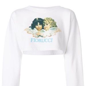 Fiorucci Logo Cropped Sweatshirt